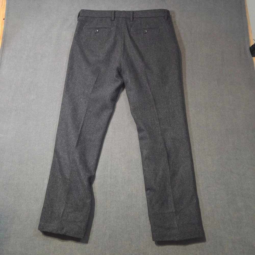 Banana Republic Kentfield Pant Mens 32x30 Charcoal Grey Wool Blend Trousers